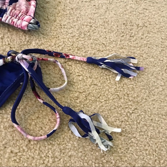 🆕🔥RACHEAL ROY:VERY CUTE-BLUE&FLORAL CHEEKINY 👙SNICH  BOTTOMS TO MAKE BOOTYPOP - Picture 10 of 14